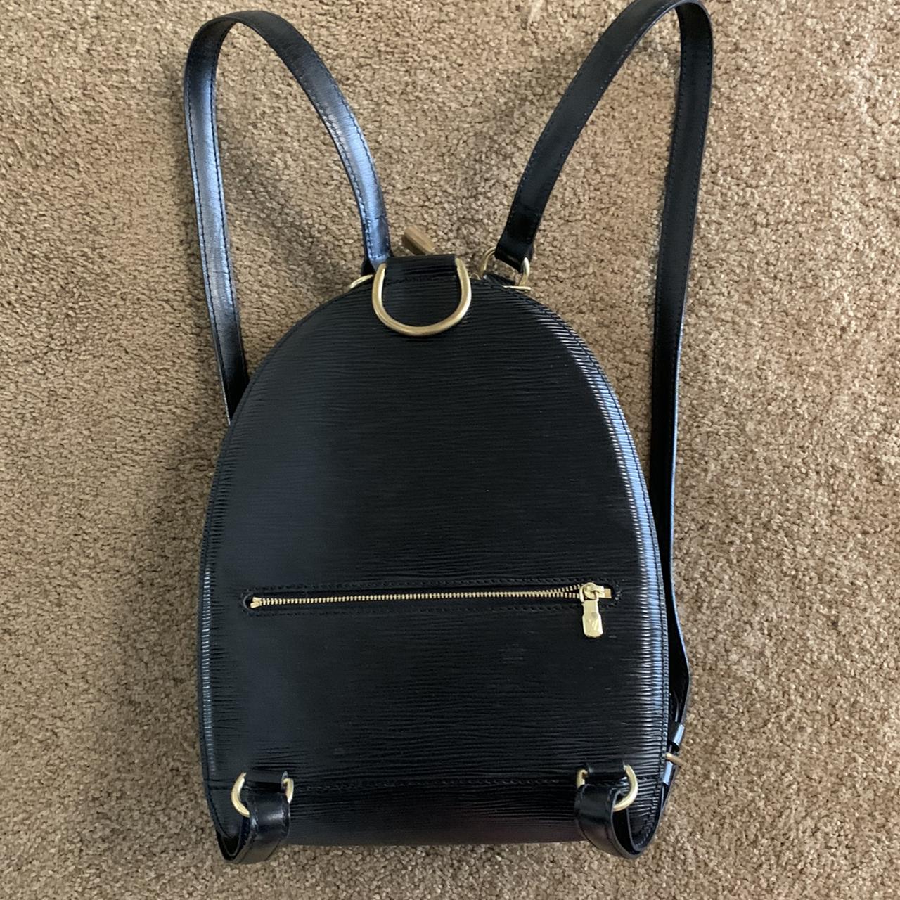 Authentic Louis Vuitton Rare Black Epi Leather Mabillon Backpack