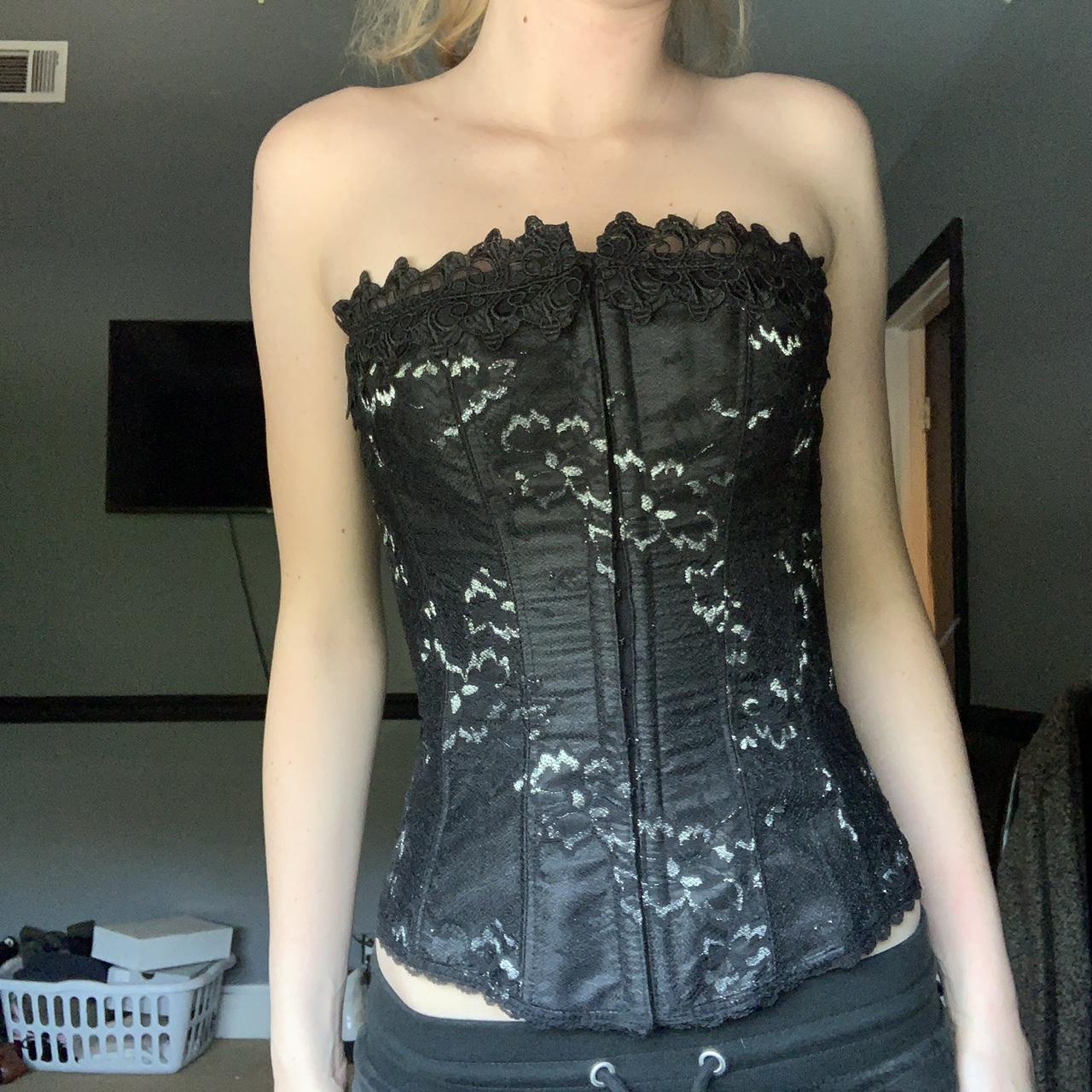 Frederick's of Hollywood, Tops, White Sparkly Corset