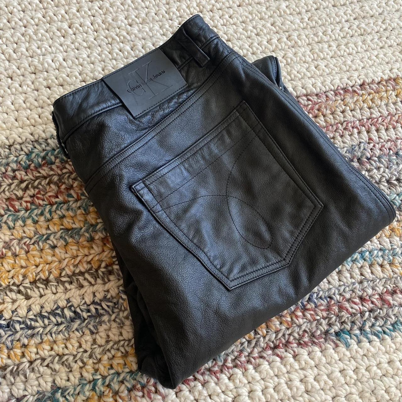 vintage leather pants mens