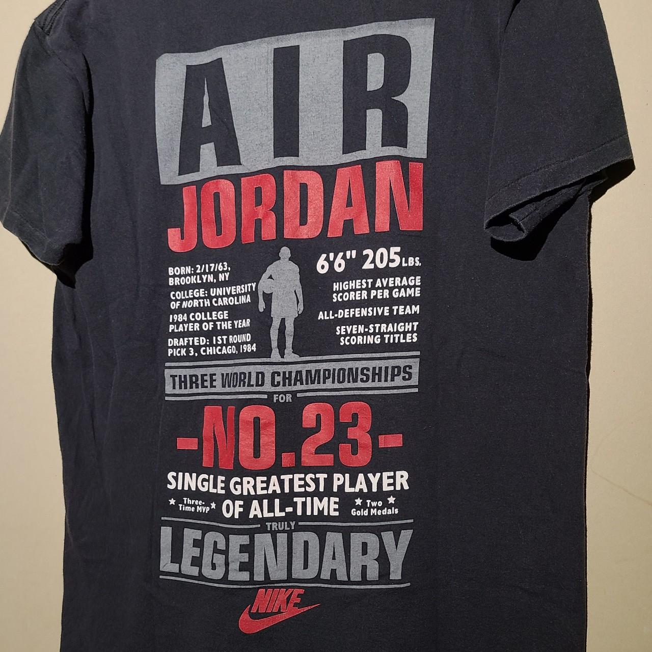 Vintage Nike Michael Jordan T Shirt Made In Usa Depop