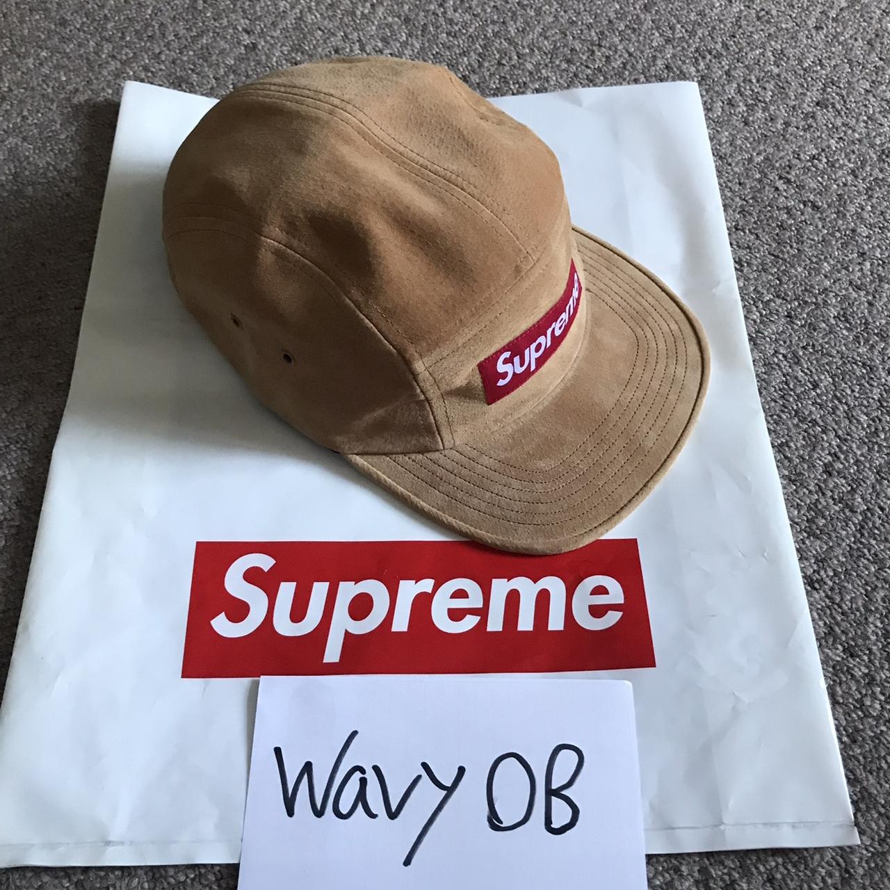 Supreme Suede Camp Cap Brown. Only been worn once ,... - Depop