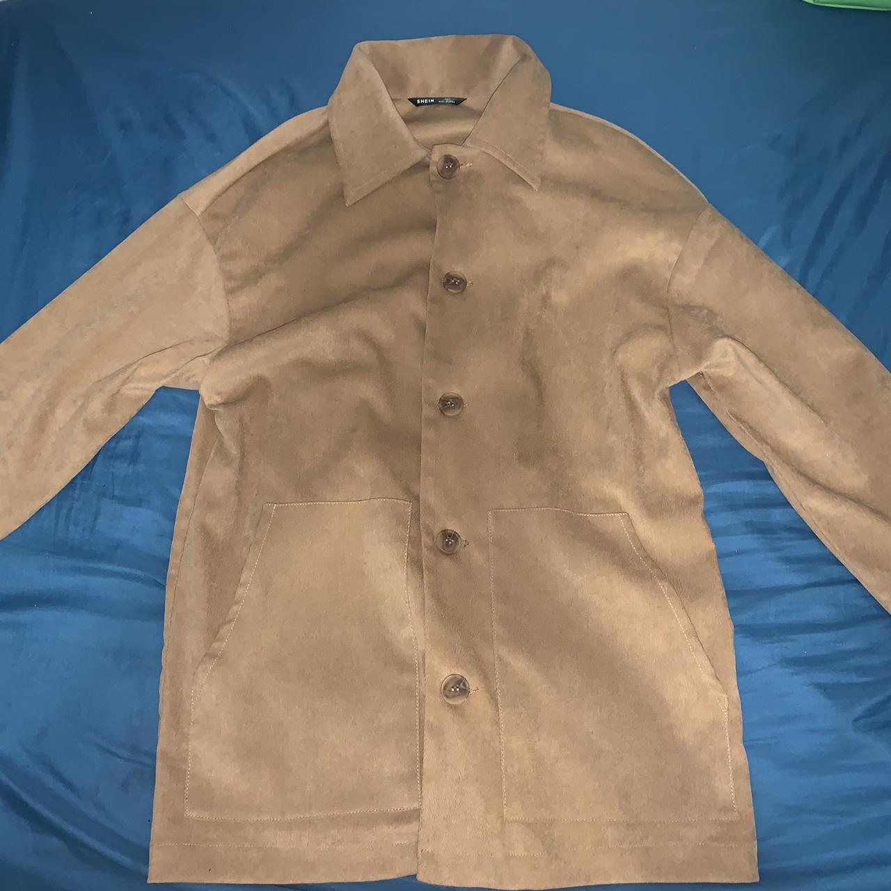 SHEIN Men's Brown and Khaki Coat (2)