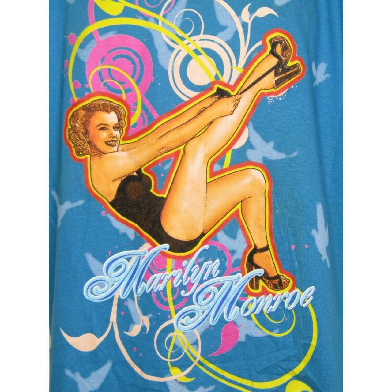 Marilyn Monroe T Shirt Blue Gildan Heavy Cotton 2007 Depop 6935