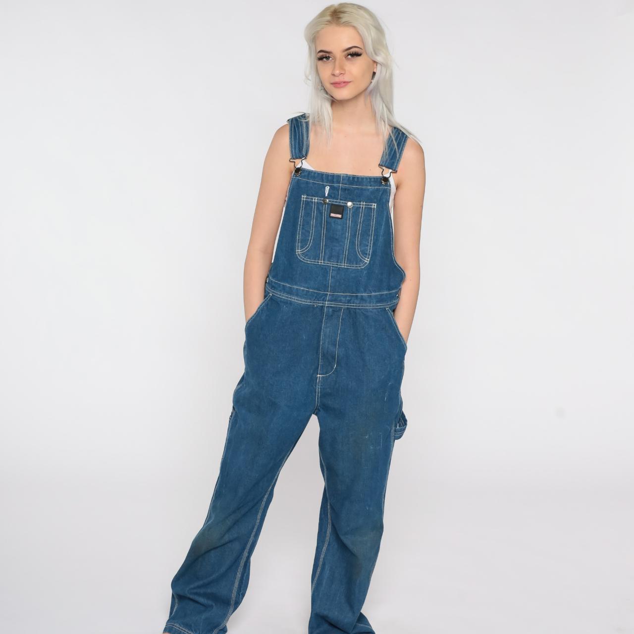 Modern Craftsman overalls in blue... - Depop