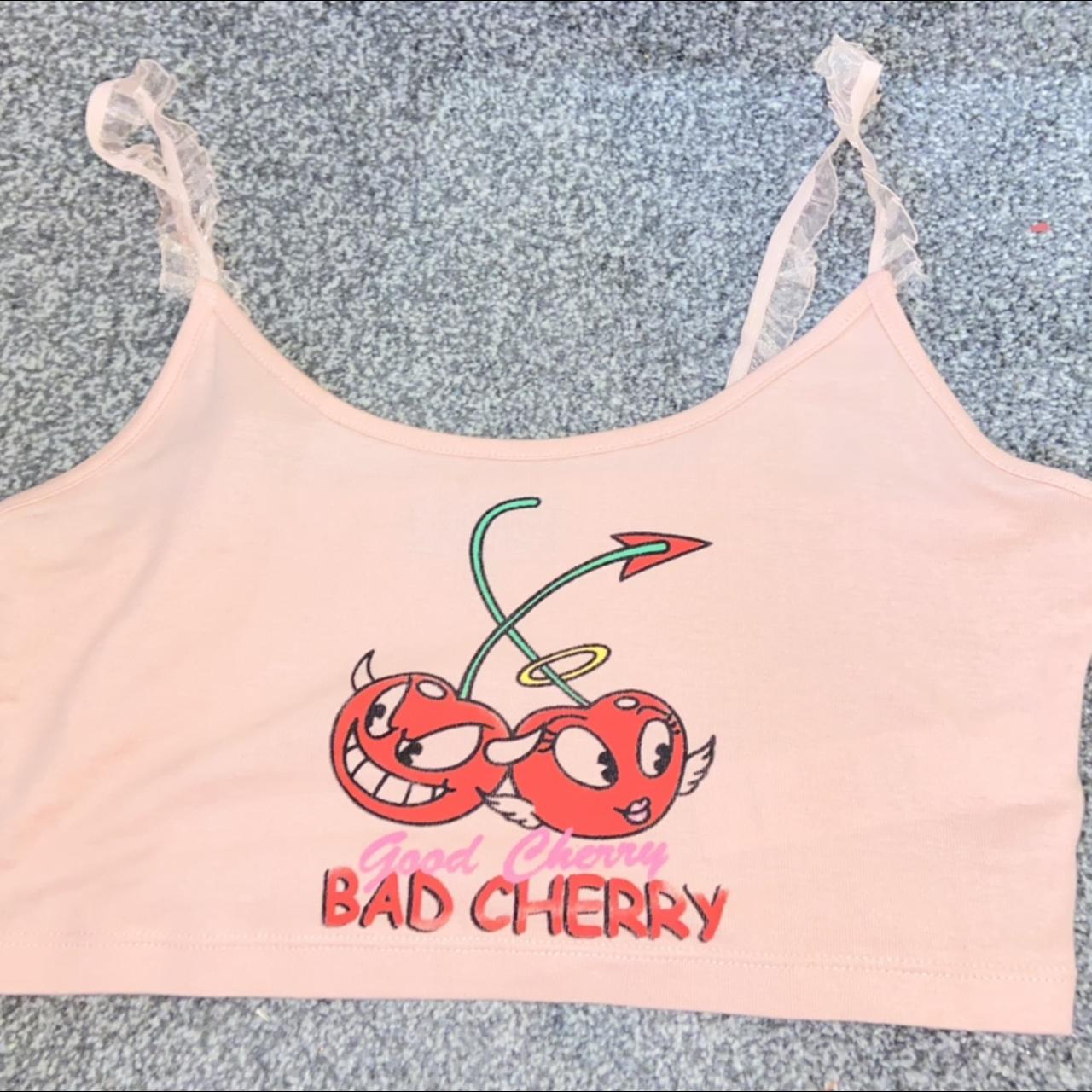 y2k baby pink crop top with frill straps🍒 perfect... Depop