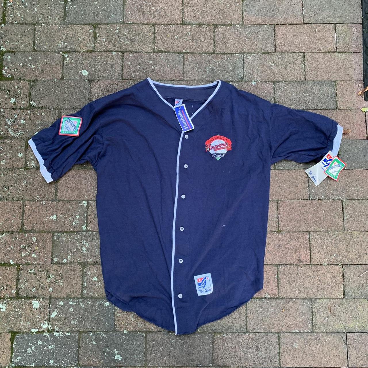 Vintage 90s Atlanta Braves Jersey Size Medium Made - Depop