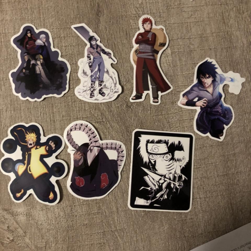 A lot of 14 Naruto anime stickers for your laptop, - Depop