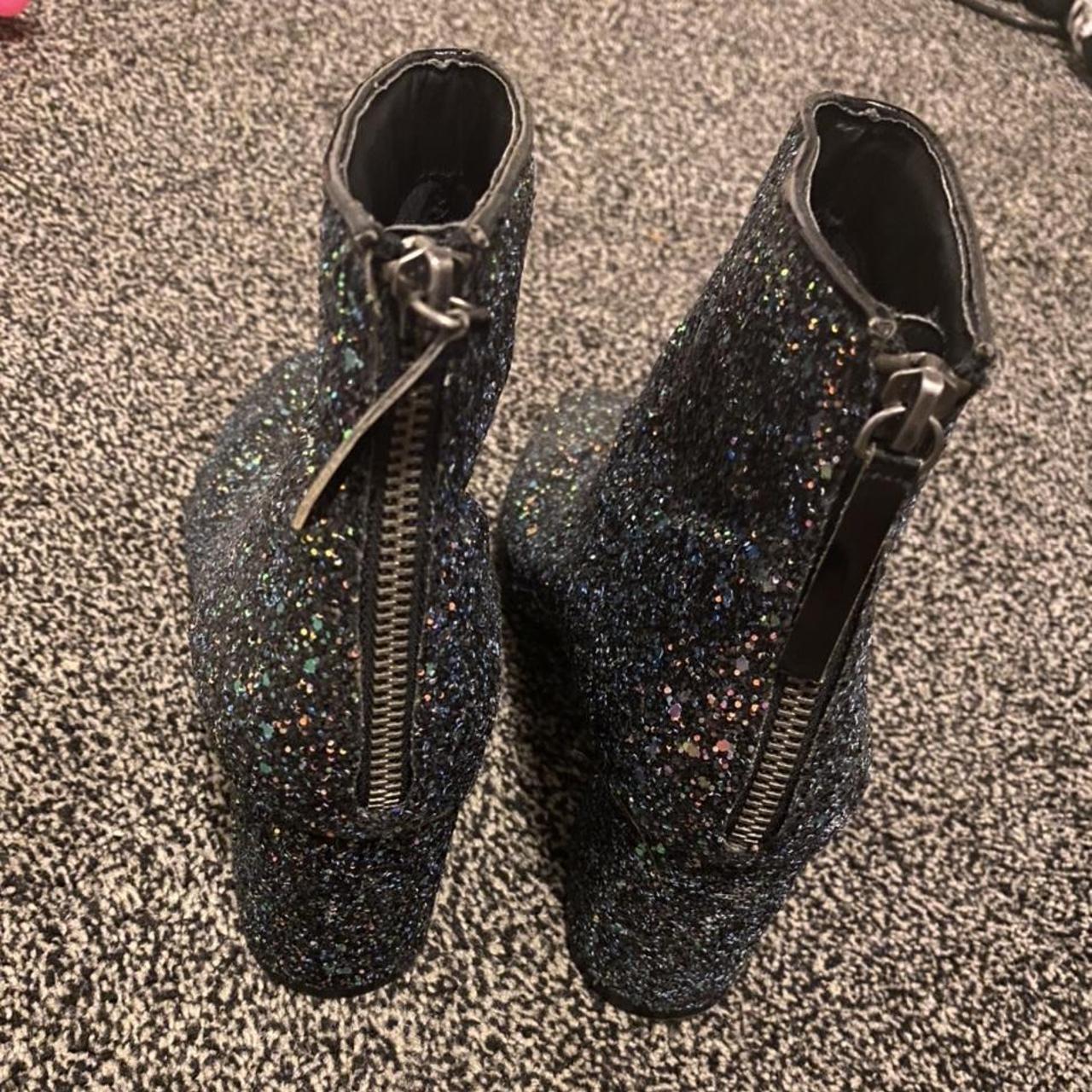 Louis Vuitton Sequin Silhouette Ankle Boot Sz. US - Depop