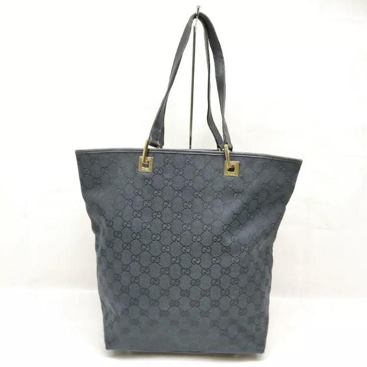 gucci black monogram tote