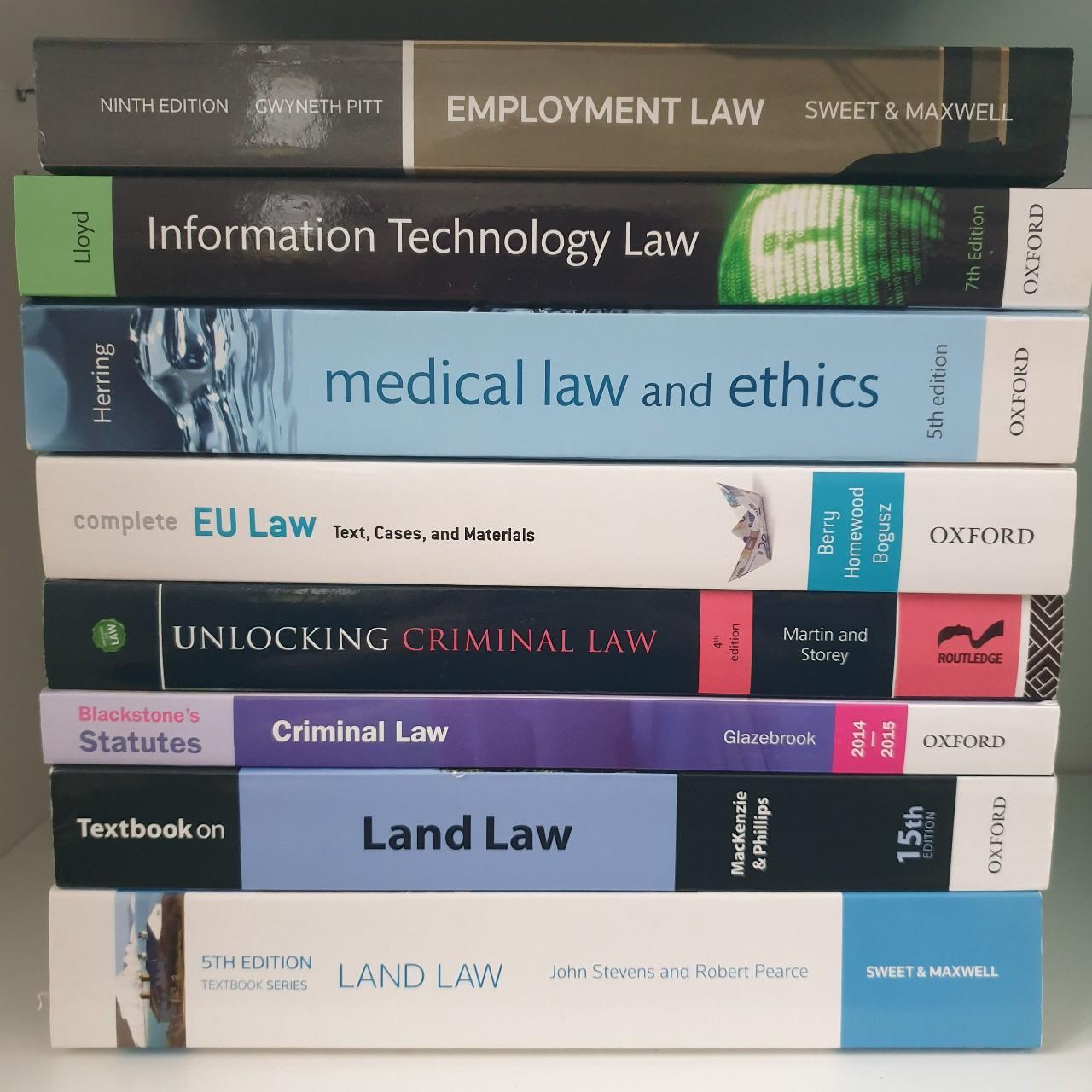 LLB LAW DEGREE TEXT BOOKS & REVISION GUIDES.... - Depop