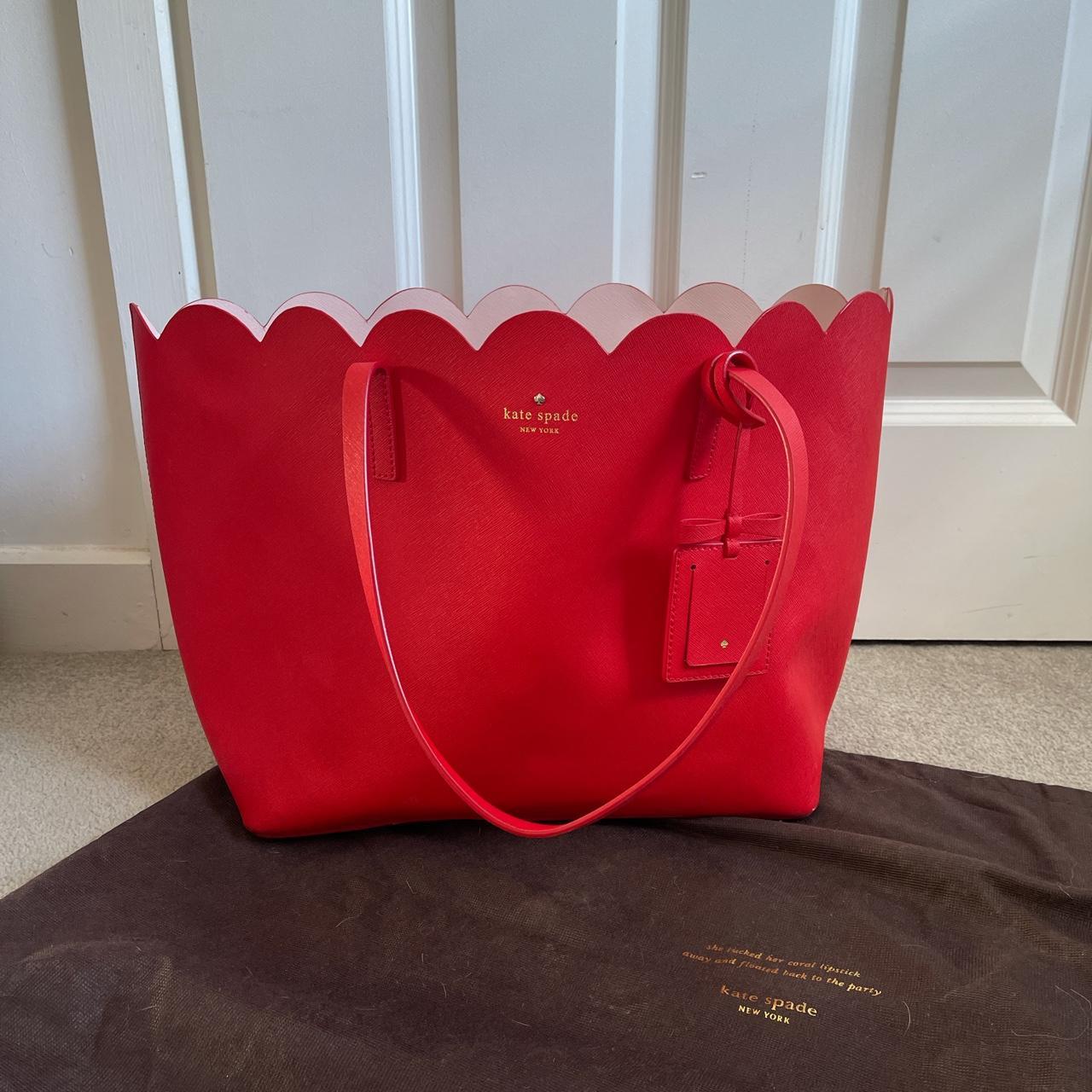 Kate spade scalloped tote on sale bag