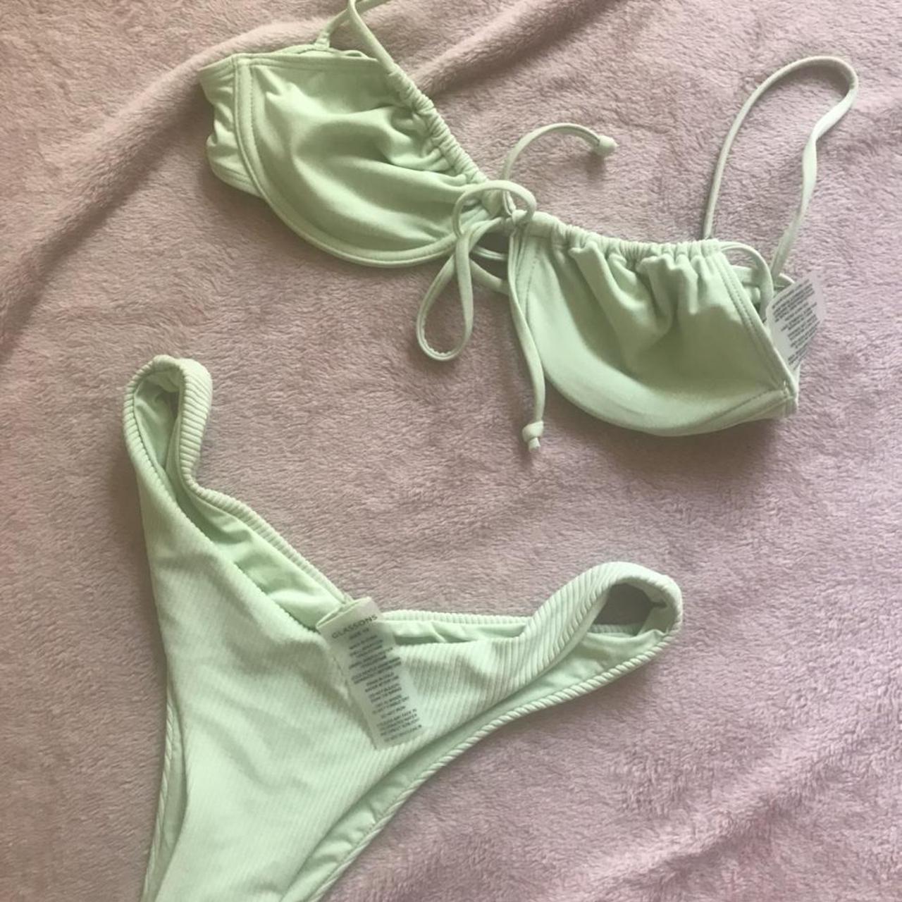 GLASSONS MINT GREEN BIKINI SET - Cheeky... - Depop