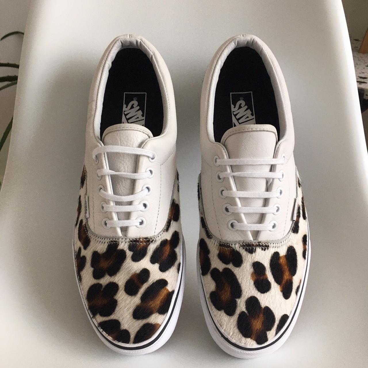 Vans calf hair store leopard era shoes