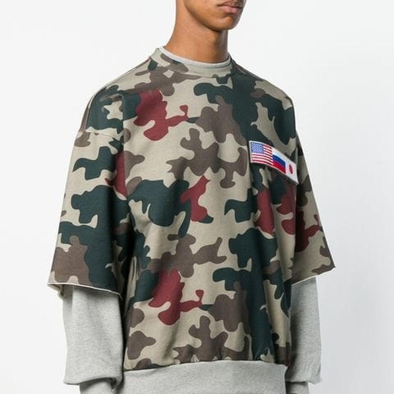 Gosha rubchinskiy double outlet sleeve hoodie