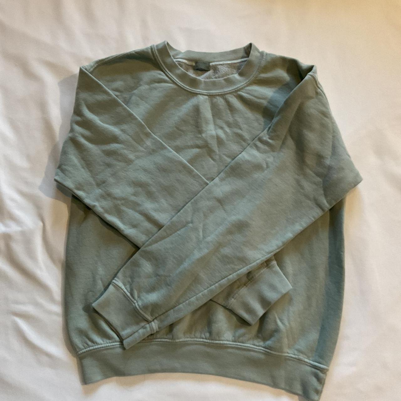 sage green brandy sweater not as soft as before... Depop