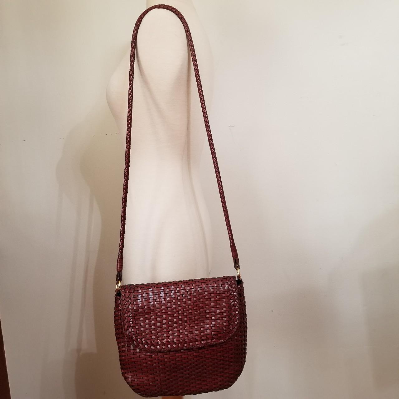 The IT bag 100% genuine basket weave leather bag... - Depop