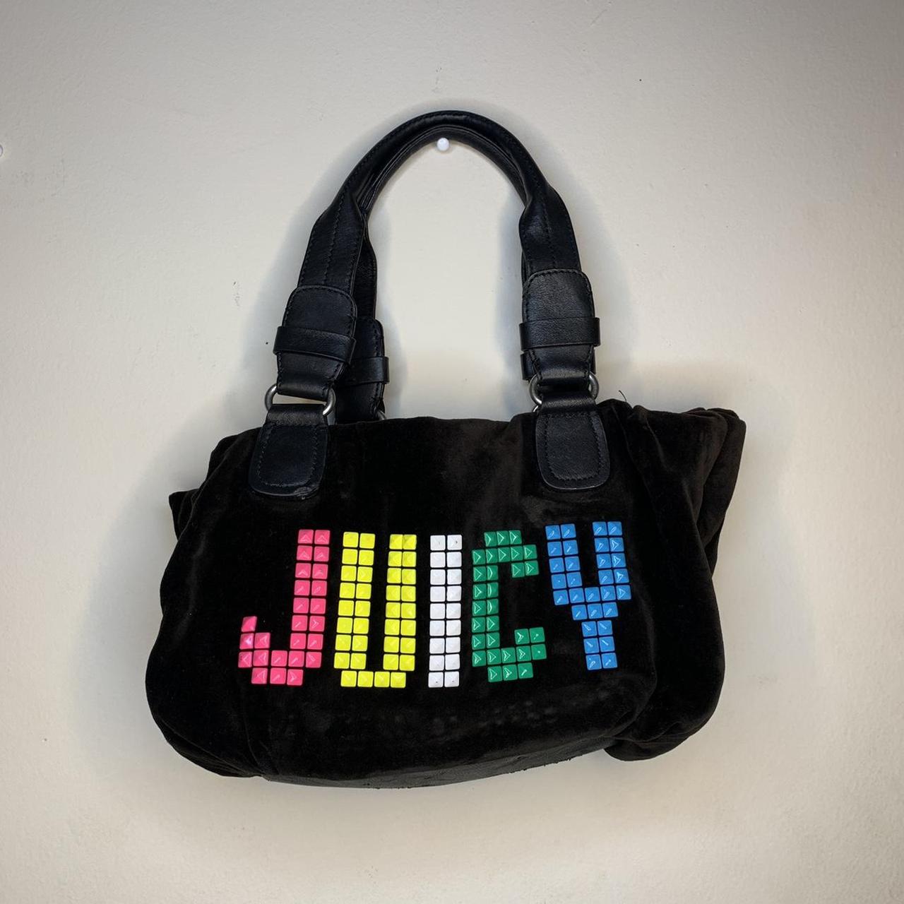 Juicy Couture Rainbow Studded Black Bag RARE &... Depop