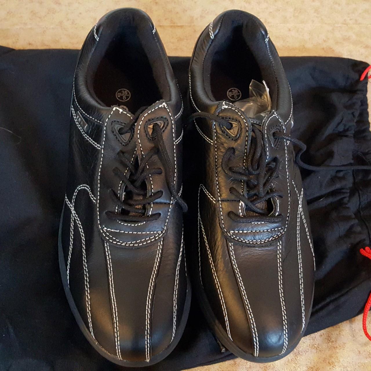 Golf shoes black Crivit brand..new size 5 ladies - Depop