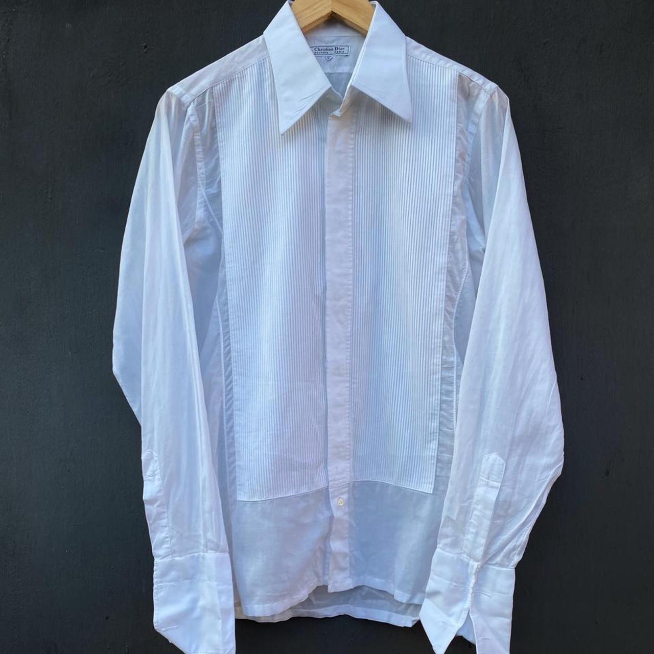 Christian Dior vintage white shirt size 40... - Depop