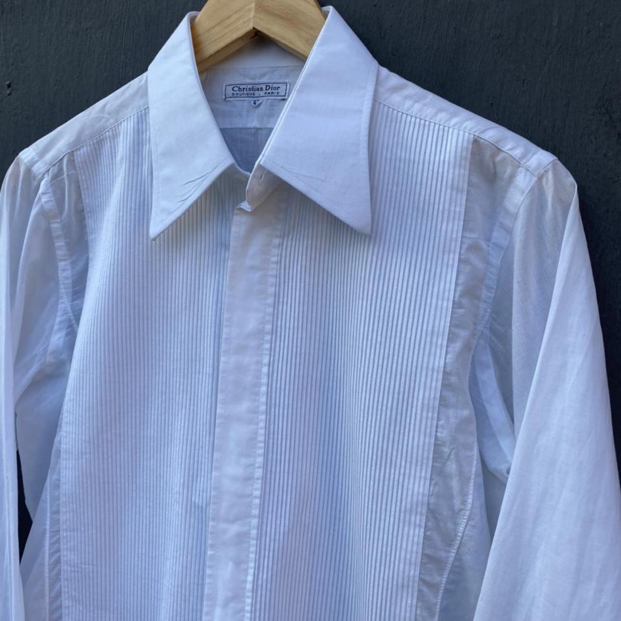 Christian Dior vintage white shirt size 40... - Depop