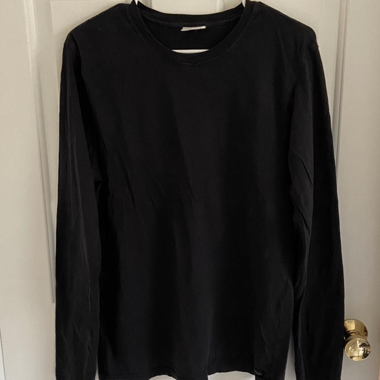 This is a Calvin Klein thin black plain sweater.... - Depop