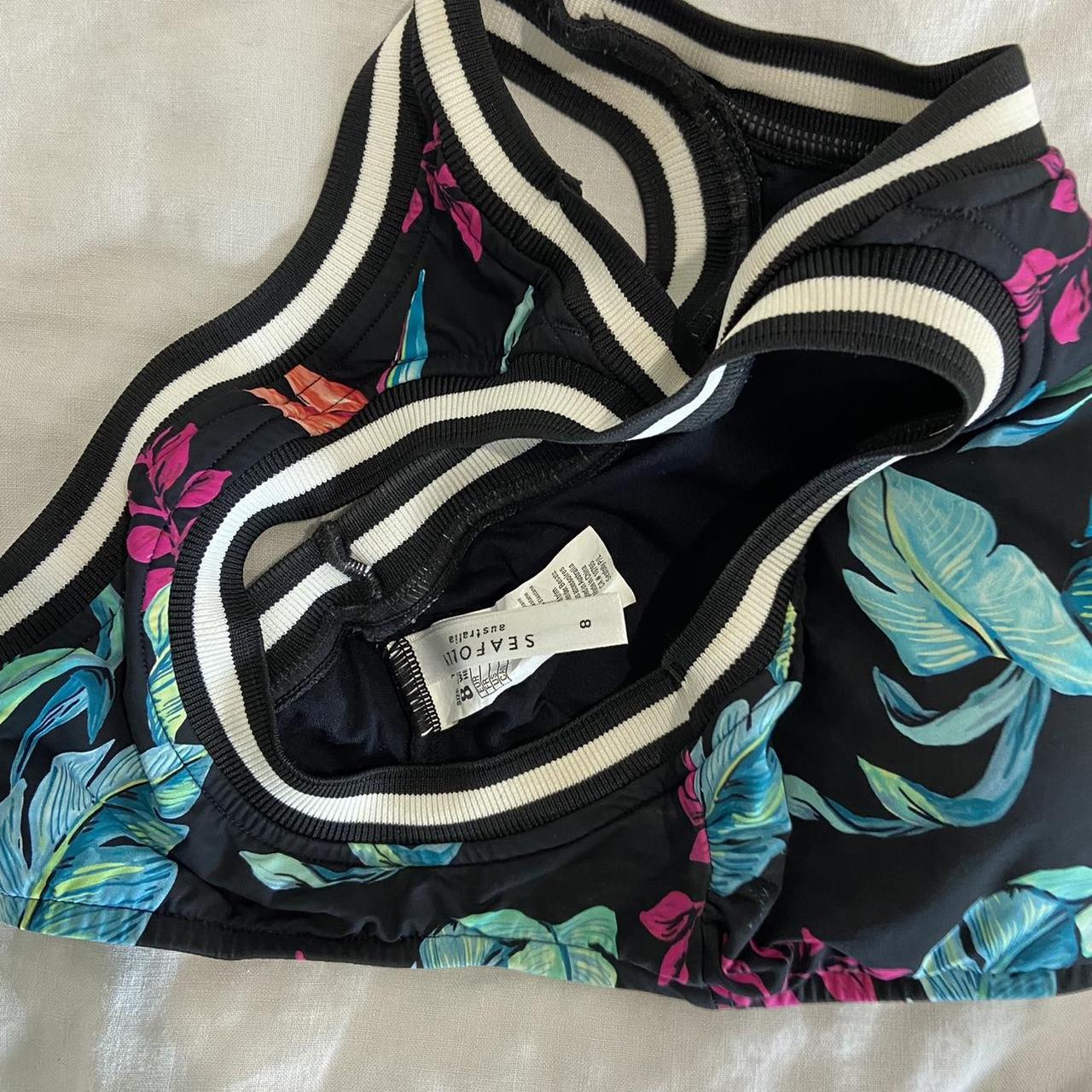 NEW with tags Seafolly bikini top Size 16 Printed, - Depop