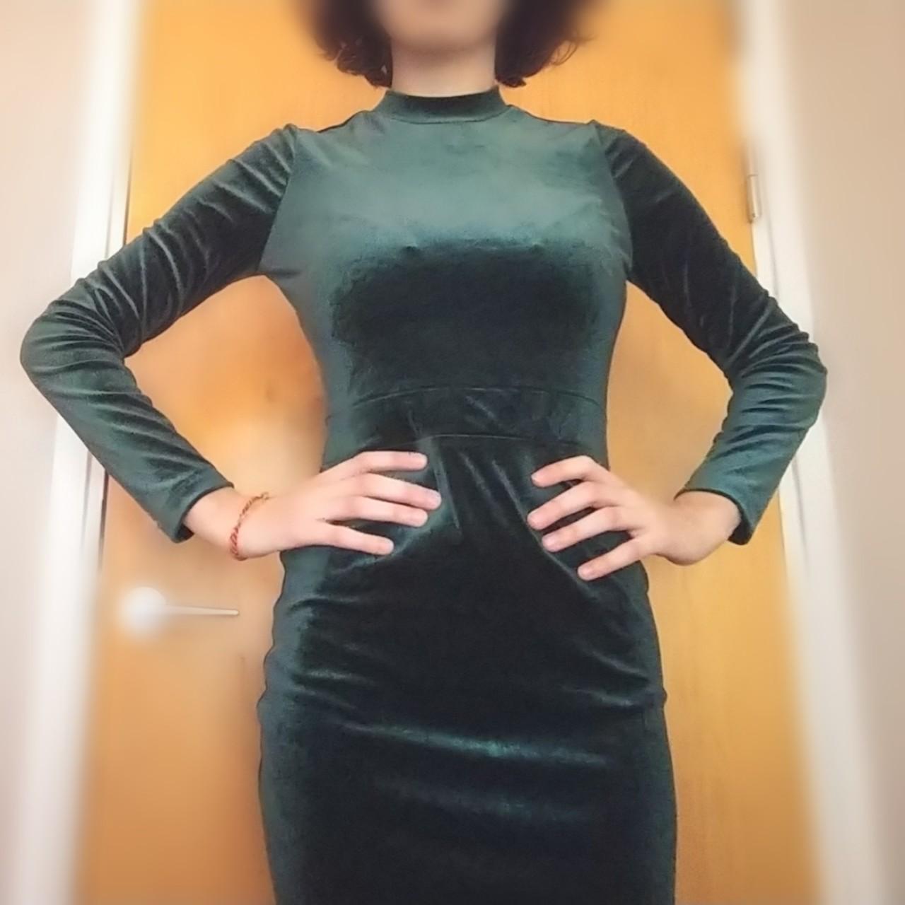 green velvet dress h&m