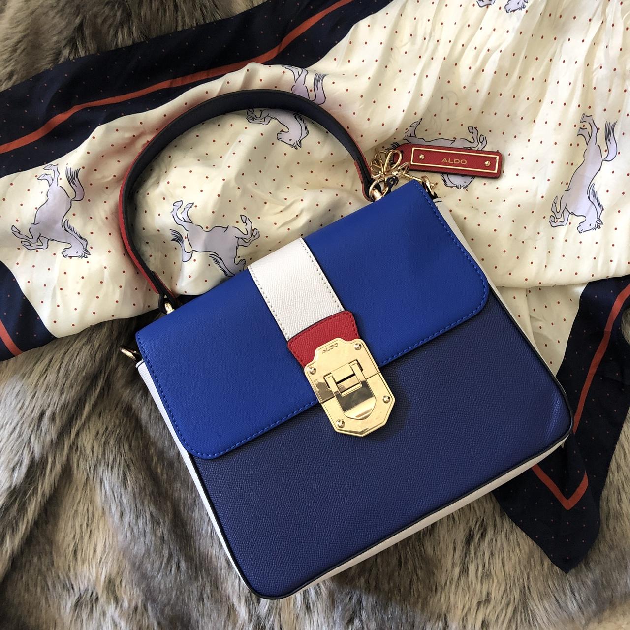 Aldo Red White Blue Top Handle Bag Brand new Depop