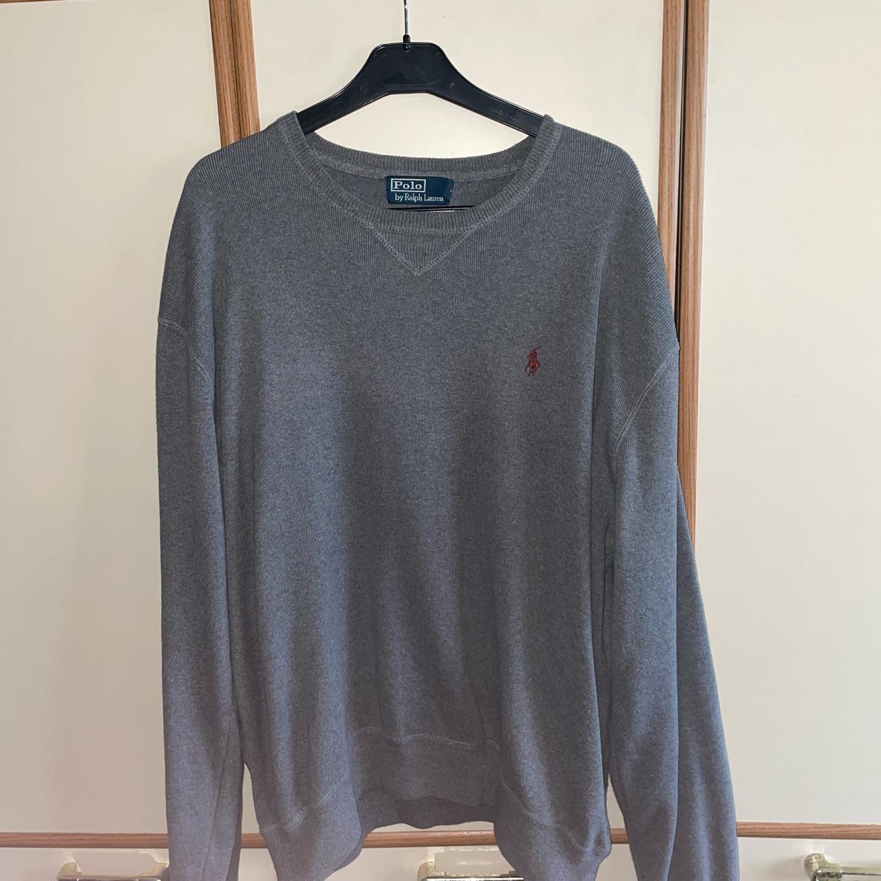 Ralph Lauren Jumper 🐎 Grey ☁️ Condition 6.5/10,... - Depop