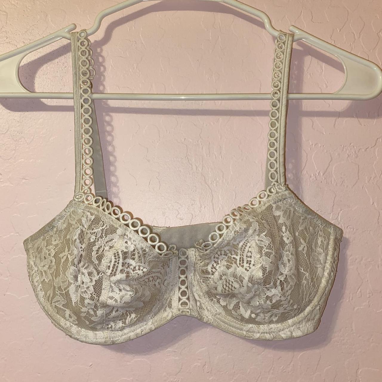 Vintage Victorias Secret White Lace Bra. White Lace Bra. Victorias