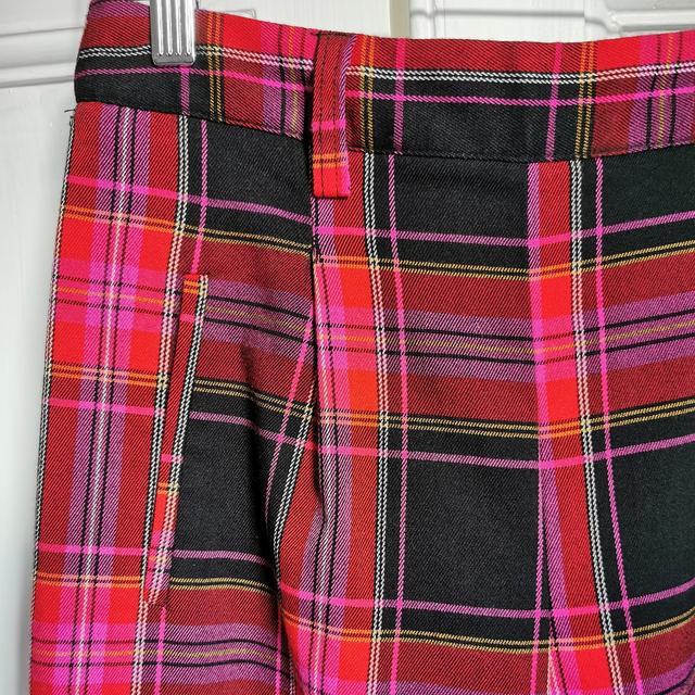 Smythe Plaid Wide-Leg Trousers - ShopStyle