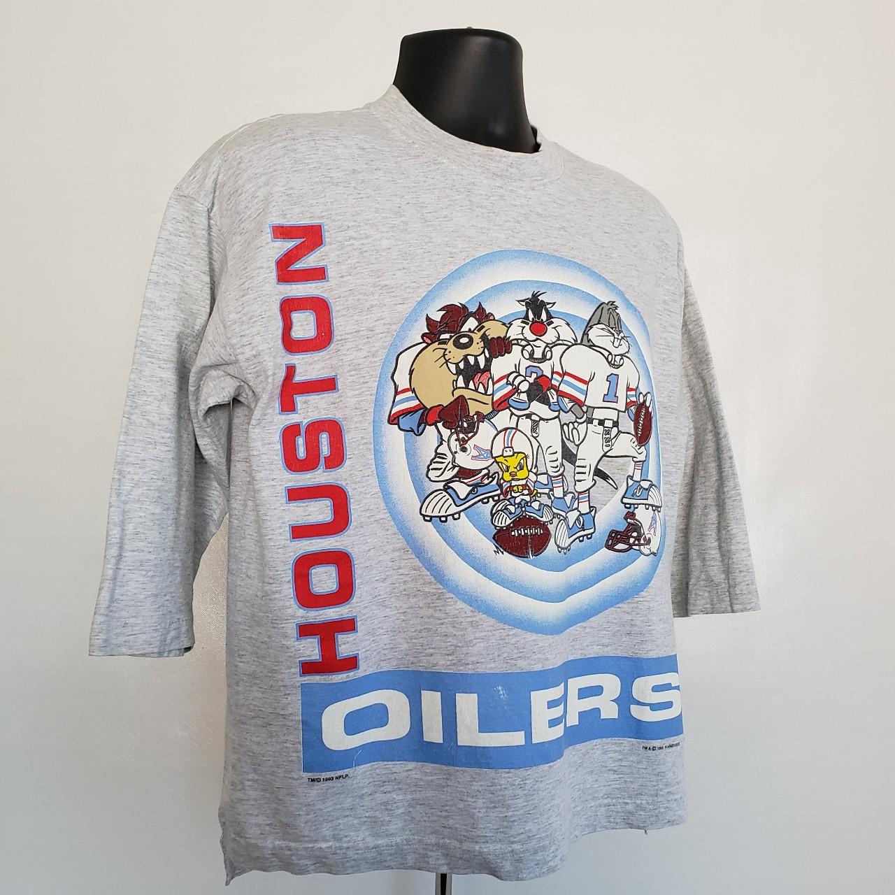 Vintage Houston Oilers Sweatshirt Size: Large fits - Depop