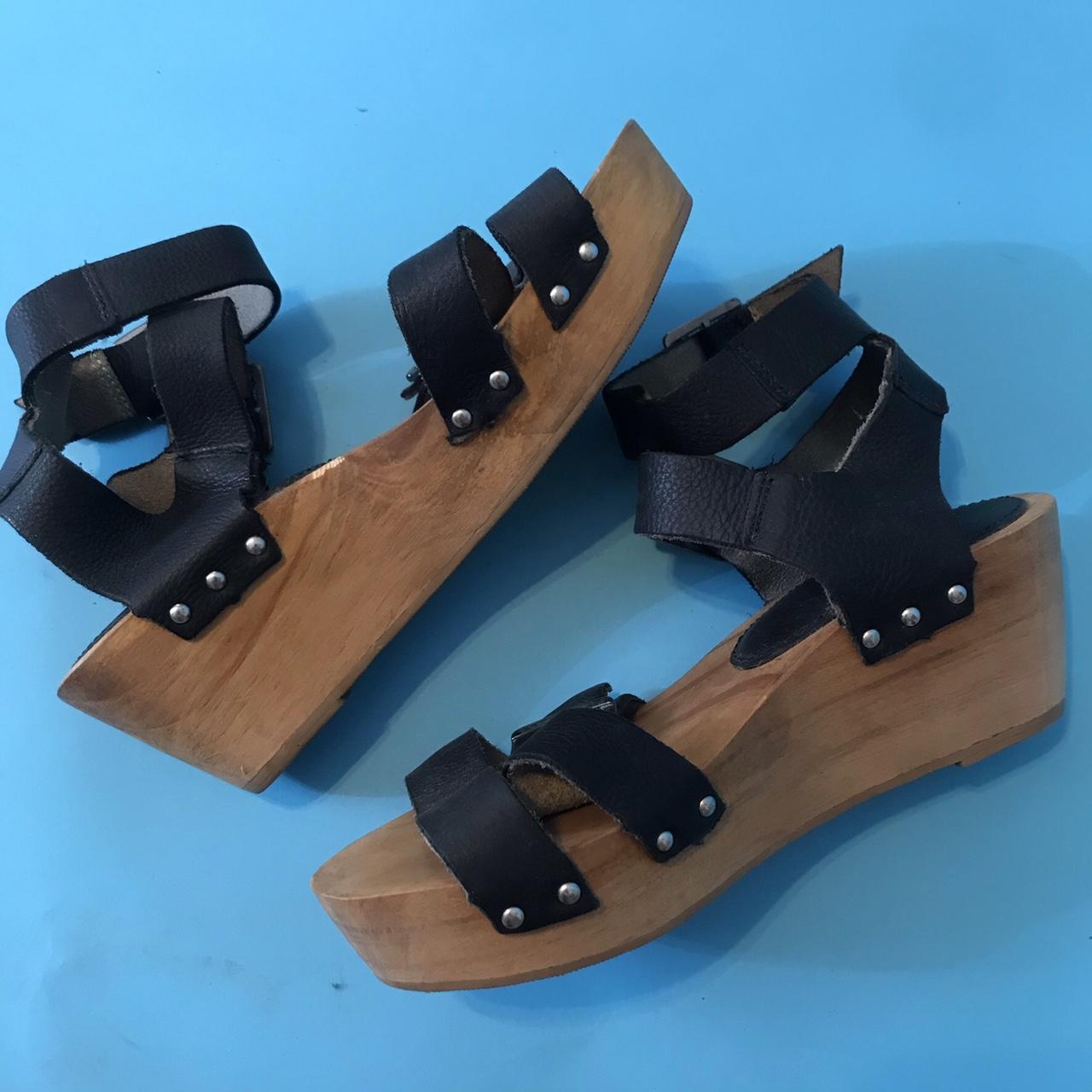 topshop black strappy heels