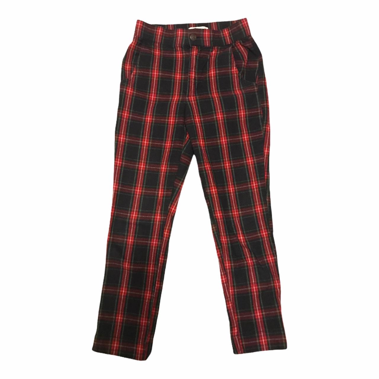 Hollister red deals plaid pants