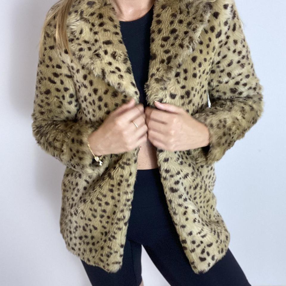 Leopard clearance coat mango