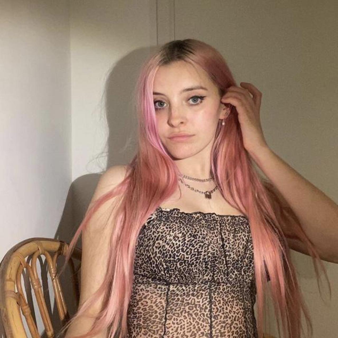 cute leopard print cami crop top xxx good... - Depop