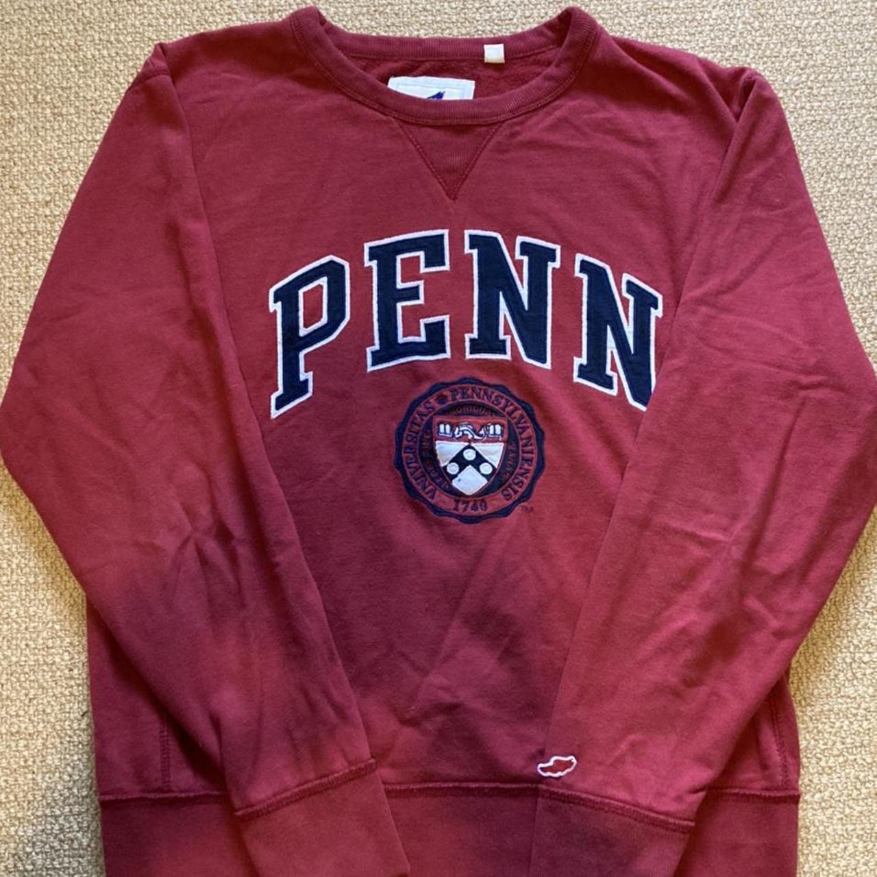 Penn State Red Vintage Varsity Crewneck/ Sweatshirt... - Depop