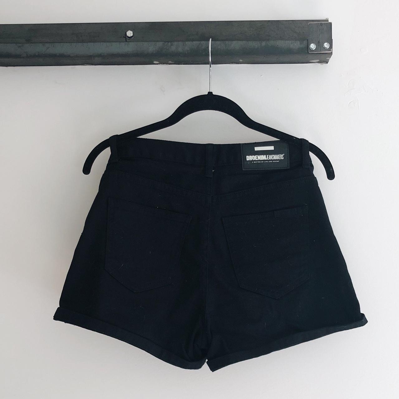 Dr. Denim black high waisted shorts. Has a small... - Depop