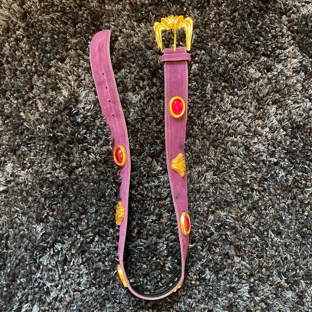 Vintage ESCADA Hot Pink and Purple Belt 