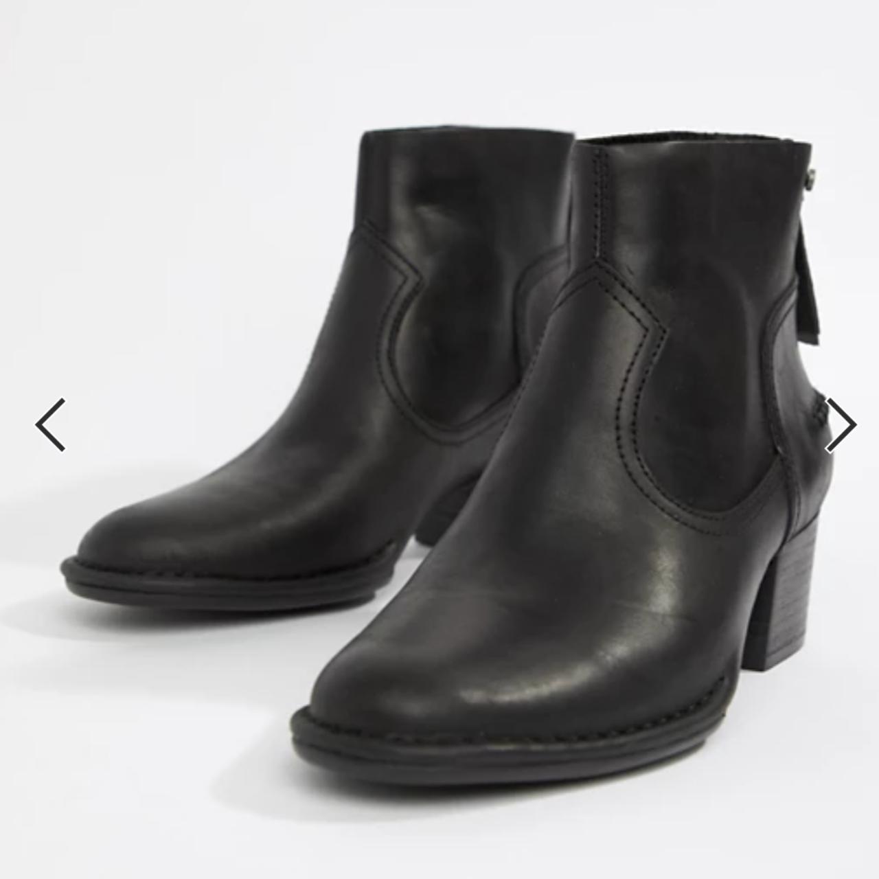 Ugg bandara mid heel shop ankle boot in black