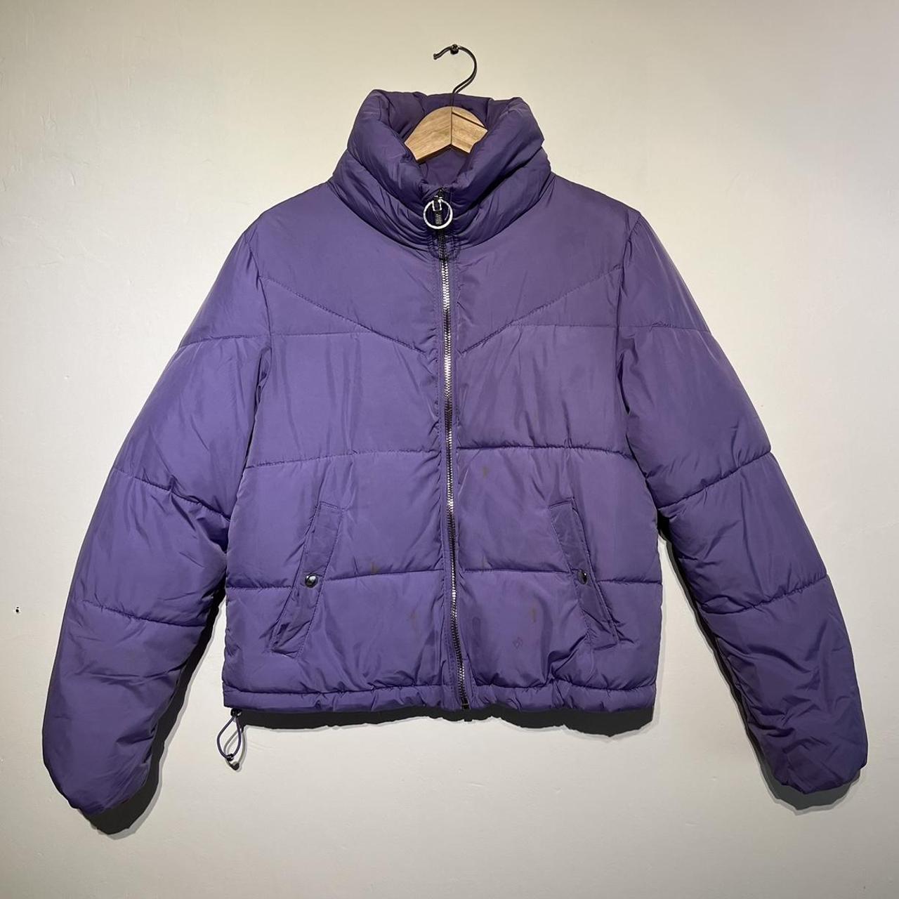 Purple puffer jacket / coat DESCRIPTION: Lovely... - Depop