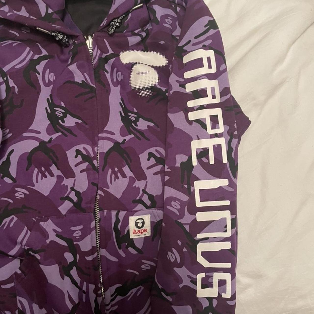 Bape aape hoodie/bomber jacket reversible never worn... - Depop