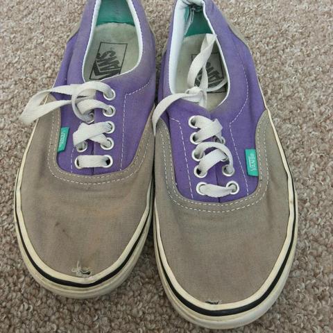 grey and purple vans