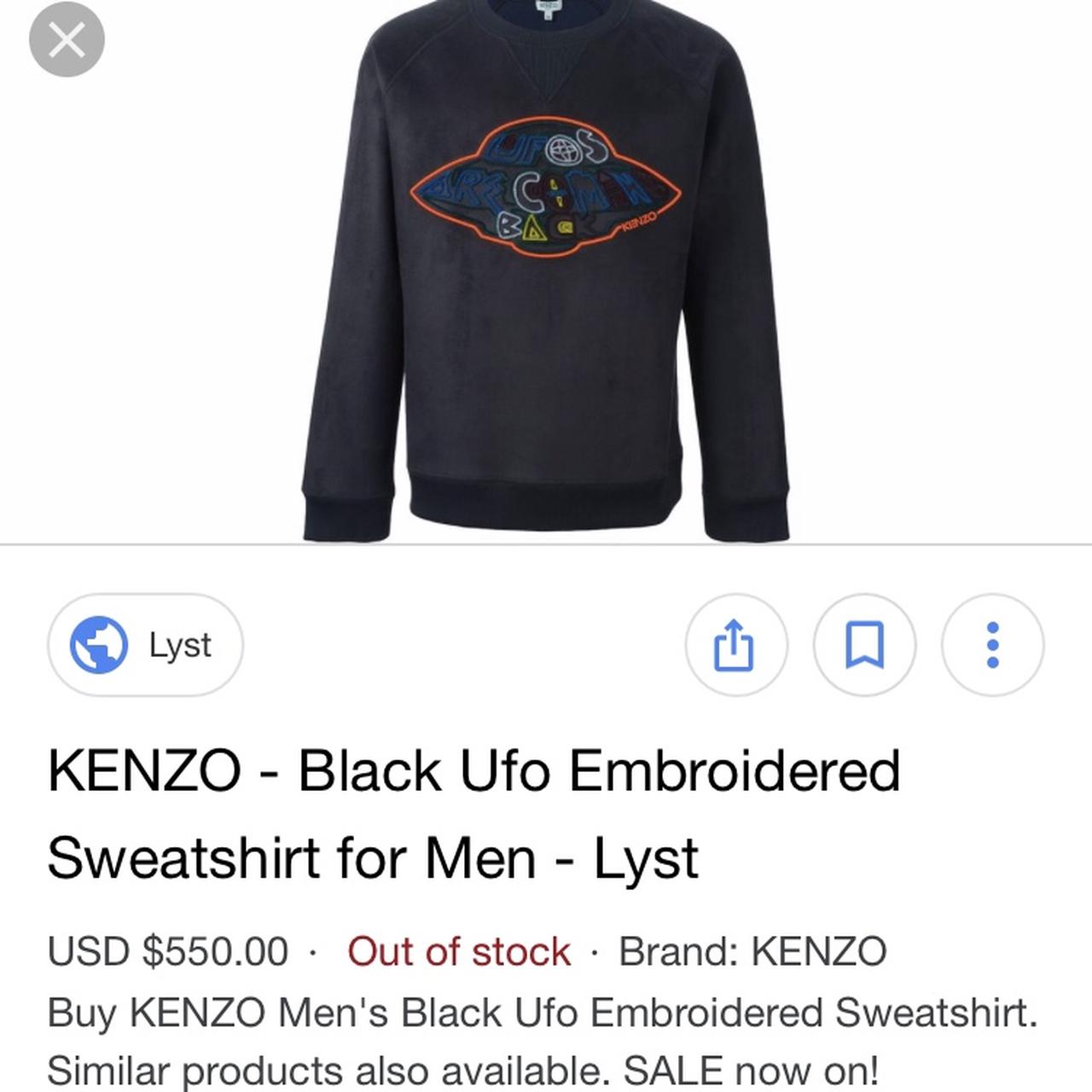 Kenzo ufo best sale sweatshirt