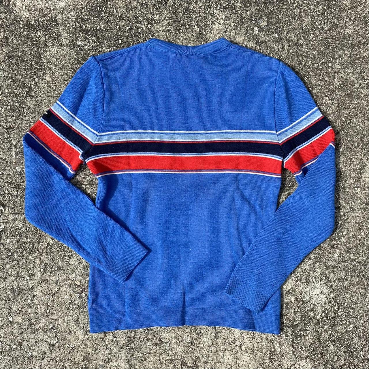 VINTAGE 1970s STRIPED SWEATER •Size Medium •100%... - Depop