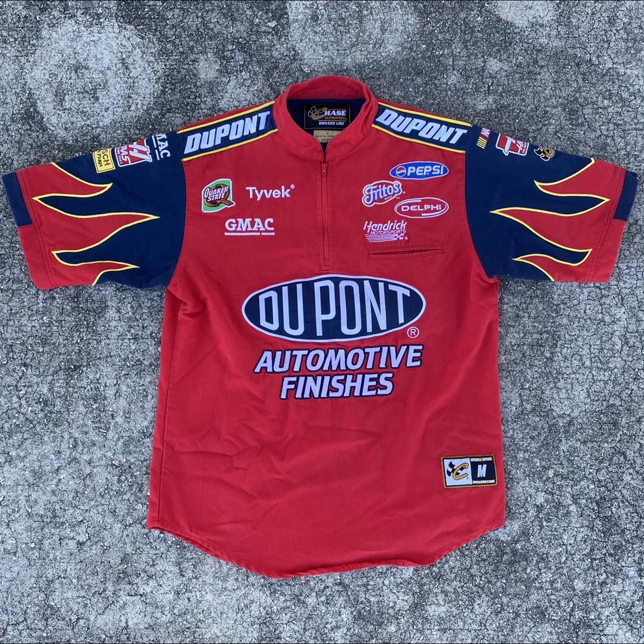 VINTAGE DUPONT FLAME PIT CREW SHIRT •Size... - Depop