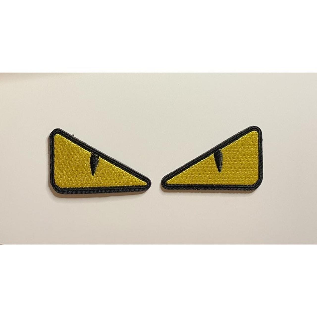 Fendi Eyes Spikes Sweatshirt Bag Bugs - Black and Yellow