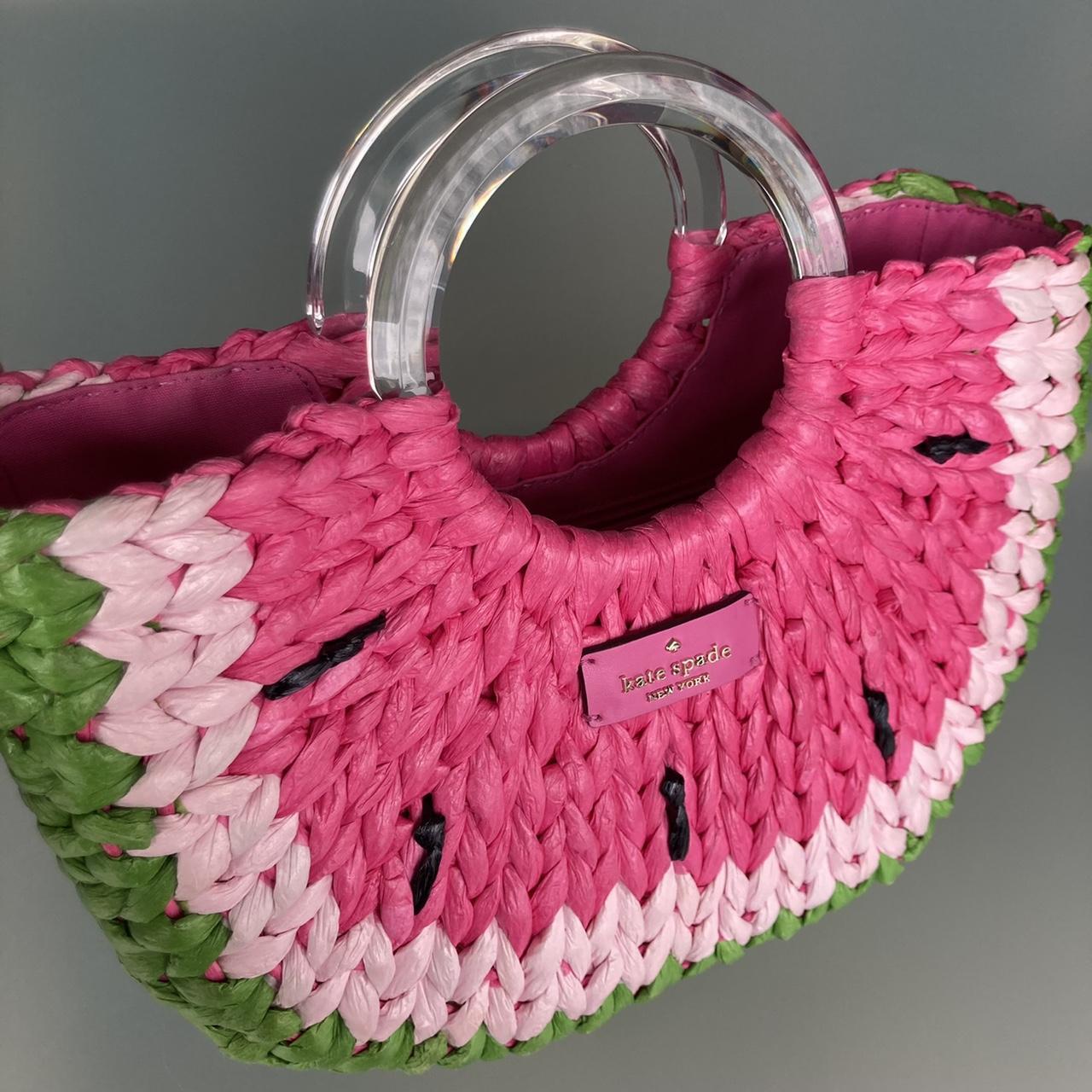 kate spade watermelon straw bag