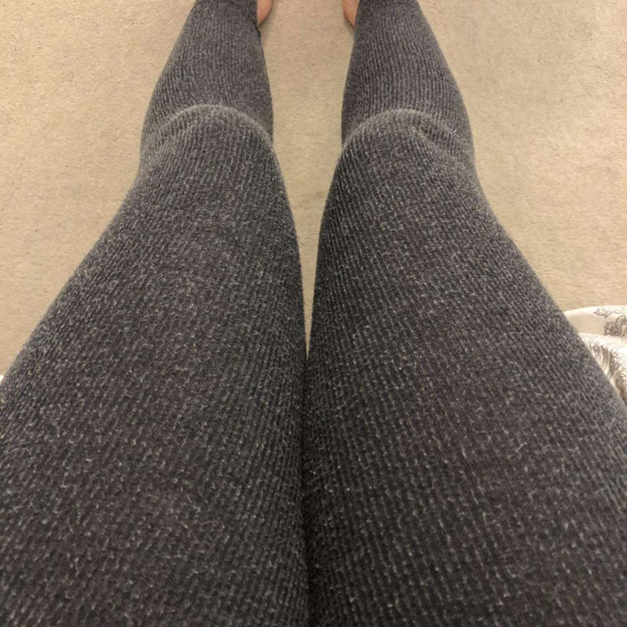 Topshop charcoal grey ribbed leggings 🖤😍 so comfy - Depop