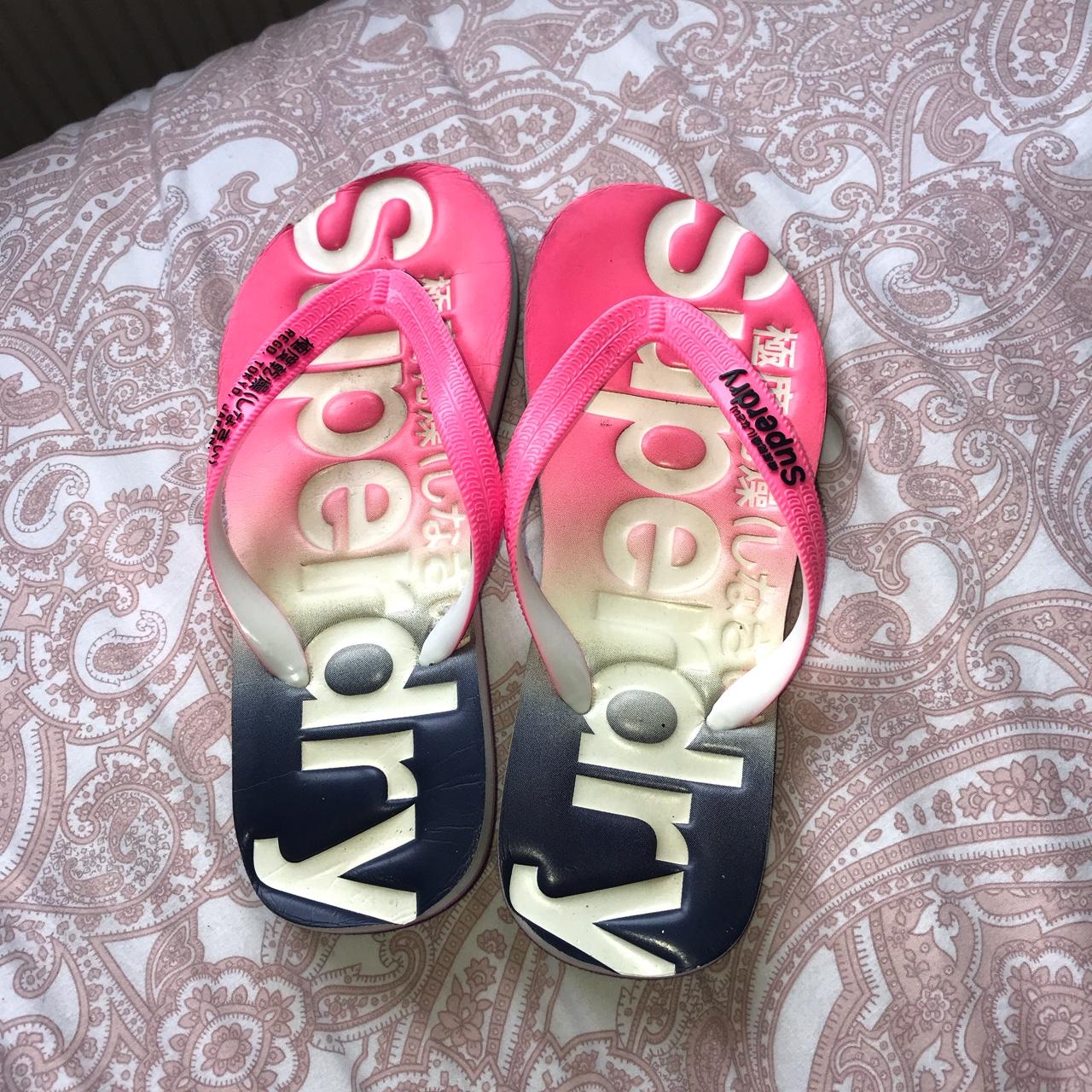 Superdry flip hot sale flop sizes